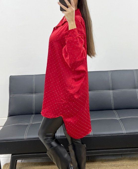 La robe chemise "MARCHE DE NOËL"